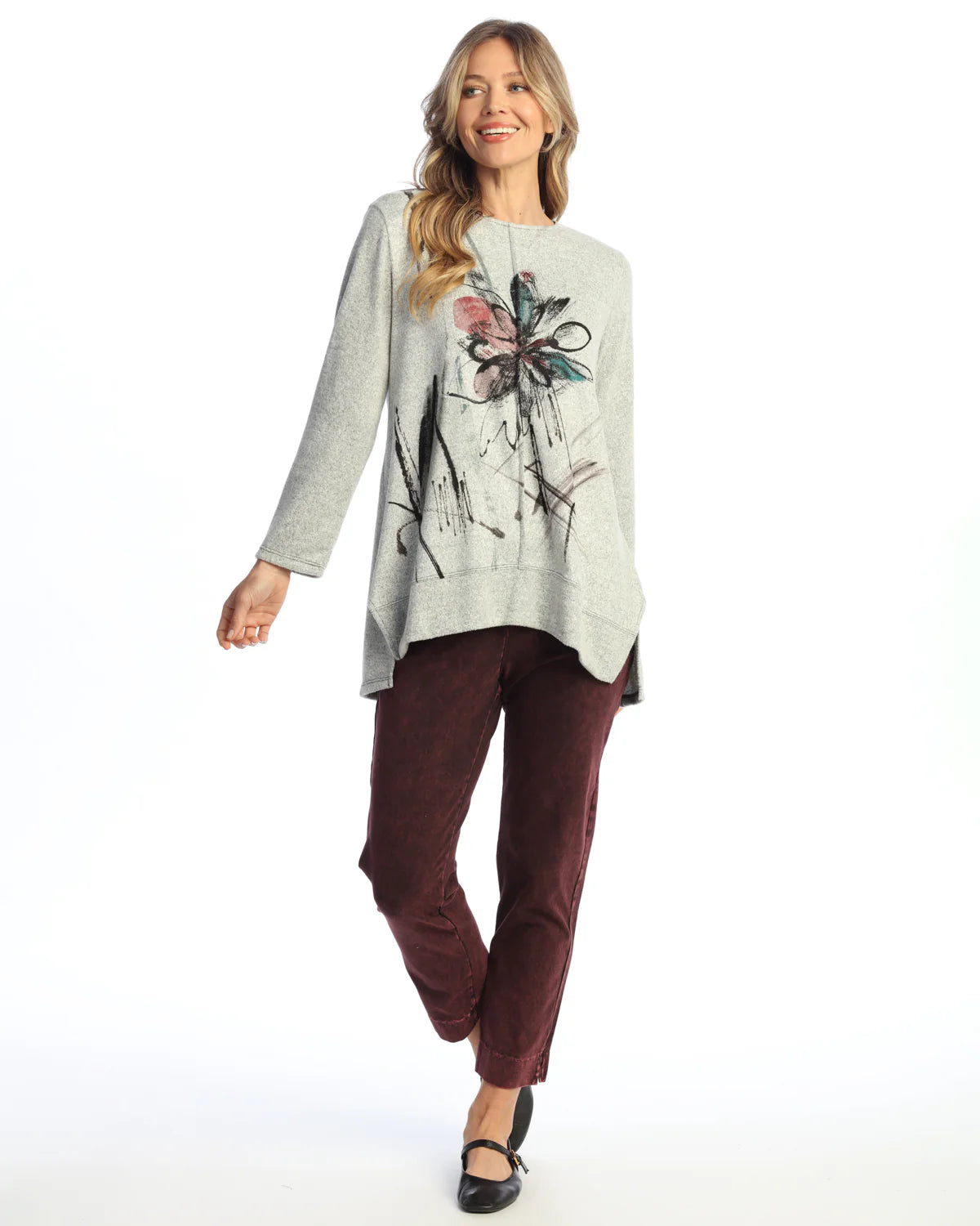 SLIM POCKET PANT-WINE-JESS AND JANE
