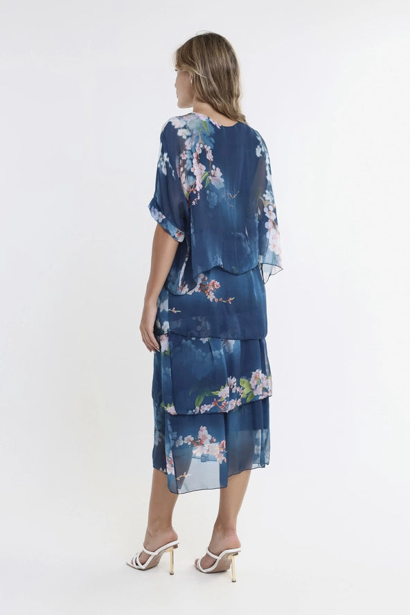 FLORAL AVA 3 TIER DRESS-ONE SIZE-TEES BY TINA