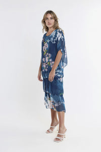 FLORAL AVA 3 TIER DRESS-ONE SIZE-TEES BY TINA
