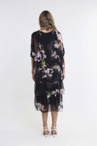 FLORAL AVA 3 TIER DRESS-ONE SIZE-TEES BY TINA