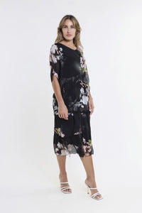 FLORAL AVA 3 TIER DRESS-ONE SIZE-TEES BY TINA