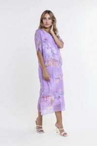 FLORAL AVA 3 TIER DRESS-ONE SIZE-TEES BY TINA