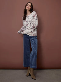 L/S CREW NECK ROUND HEM SWEATER-POETRY-CHARLIE B