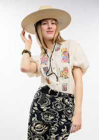 FLAMENCO EMBROIRERED BLOUSE-SISTER MARY