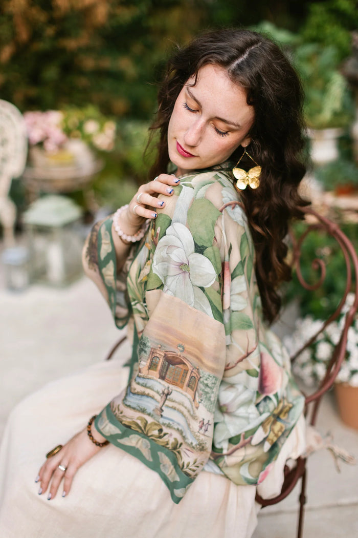 FLEUR DE SOLEIL PIXIE DUSTER CROP KIMONO-MARKET OF STARS