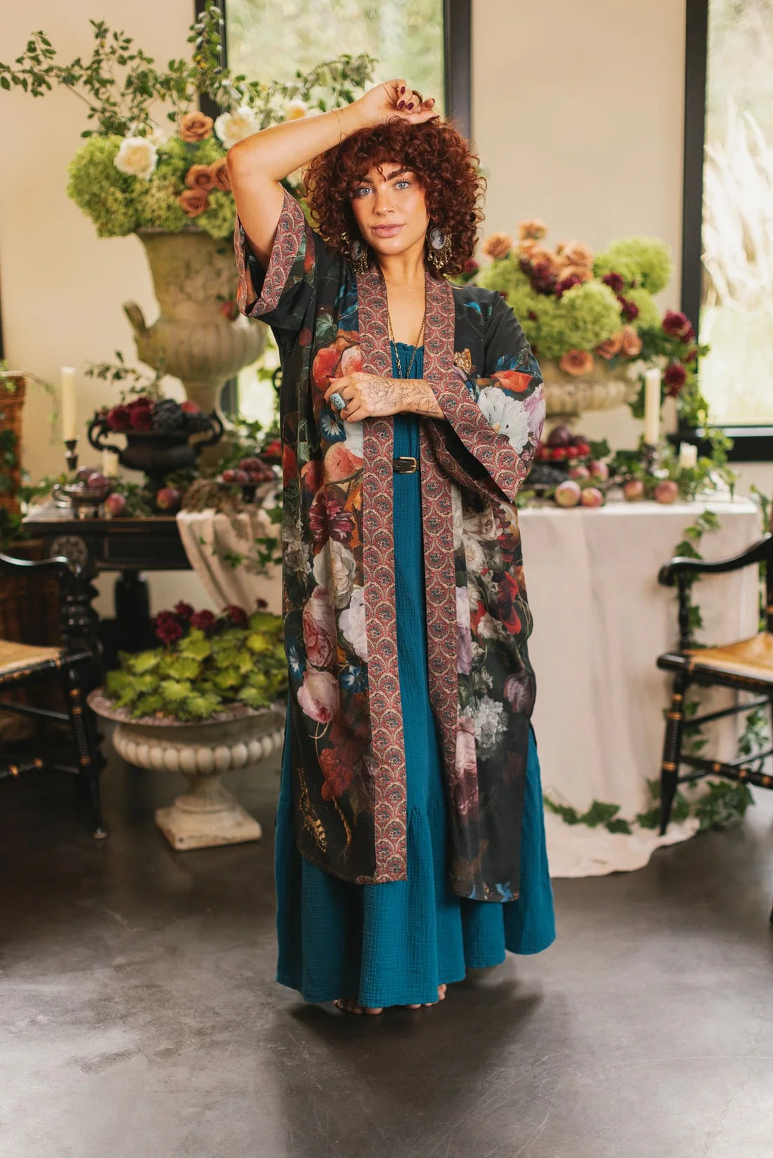 FLIGHT OF FANCY OPERA DUSTER KIMONO ROBE-MARKET OF STARS