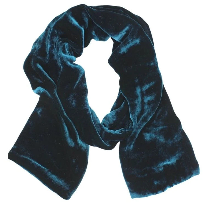 SILK VELVET OBLONG SCARF-DANA HERBERT