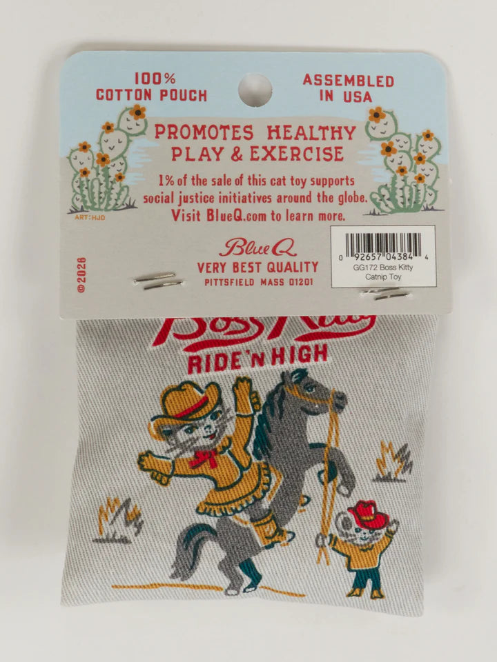 BOSS KITTY CATNIP TOY-BLUE Q