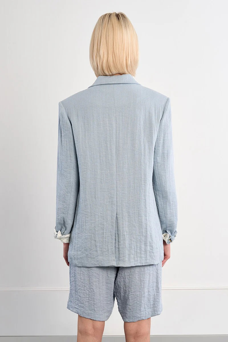 CLASSIC BLAZER-LIGHT BLUE- MOLLY BRACKEN