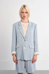 CLASSIC BLAZER-LIGHT BLUE- MOLLY BRACKEN