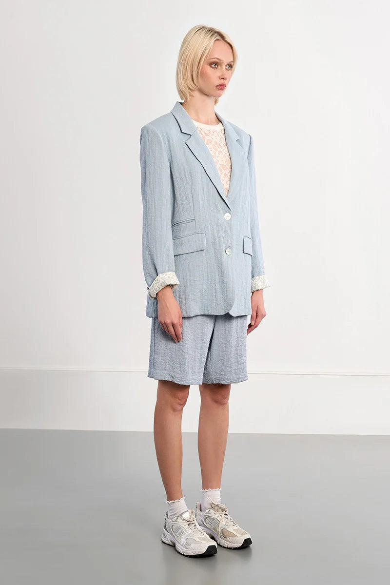CLASSIC BLAZER-LIGHT BLUE- MOLLY BRACKEN