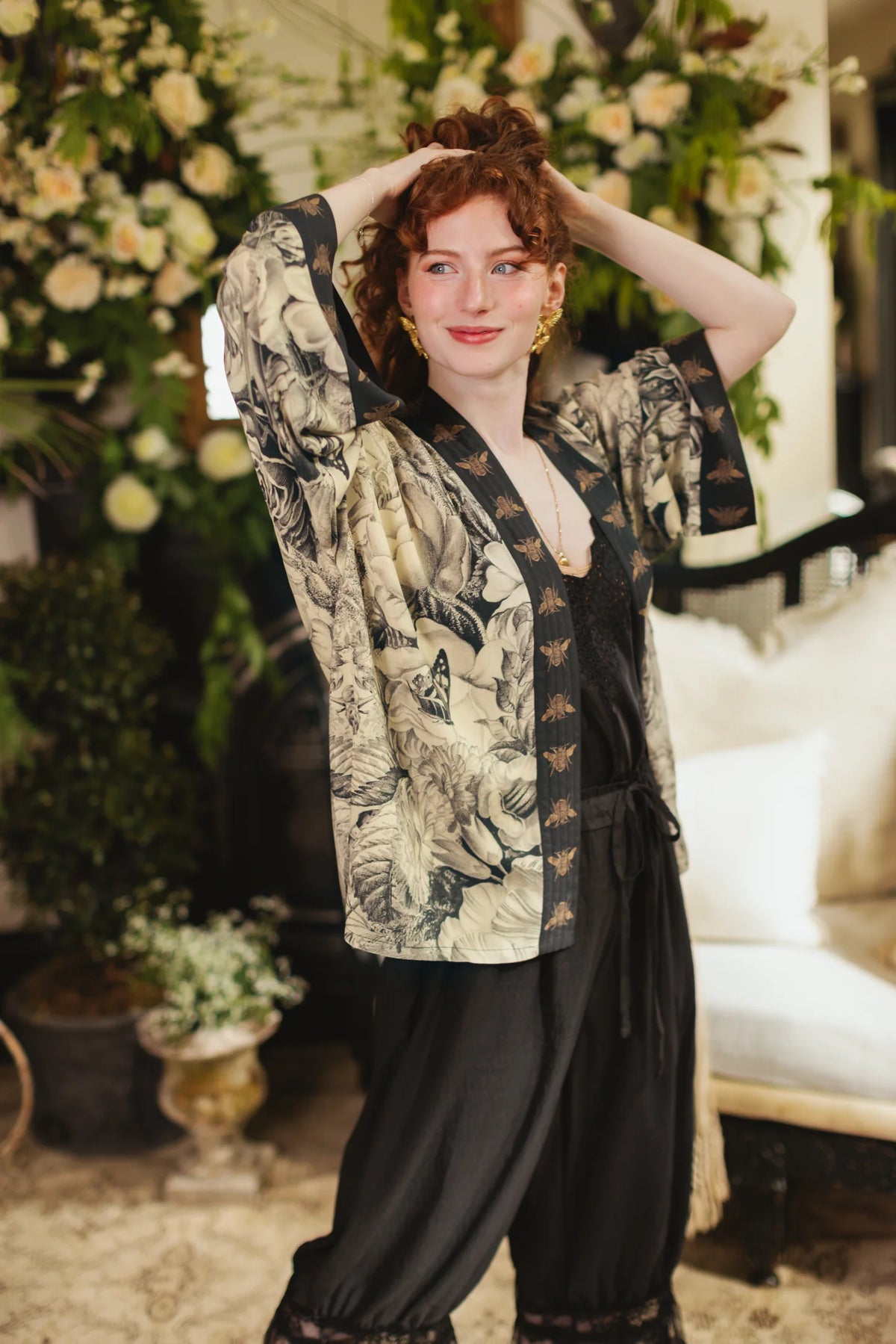 HONEY & MOON PIXIE DUSTER CROP KIMONO-MARKET OF STARS