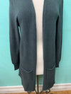 LONG KNIT CARDIGAN-ANTHRACITE-M MADE IN ITALY