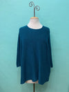 LONG SLEEVE SWEATER-PETROLIO-M MADE IN ITALY