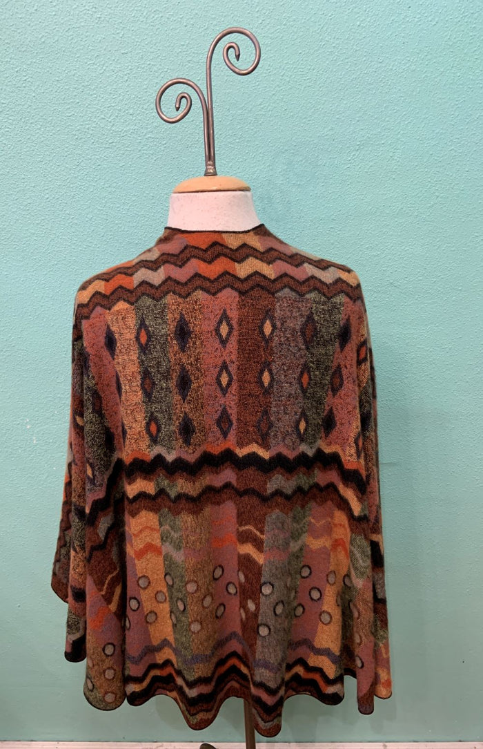 REVERSIBLE CASHMERE SHAWL W/LOOP -RAPTI FASHIONS