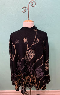 REVERSIBLE CASHMERE SHAWL W/LOOP -RAPTI FASHIONS