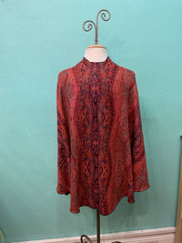 REVERSIBLE CASHMERE SHAWL W/LOOP -RAPTI FASHIONS