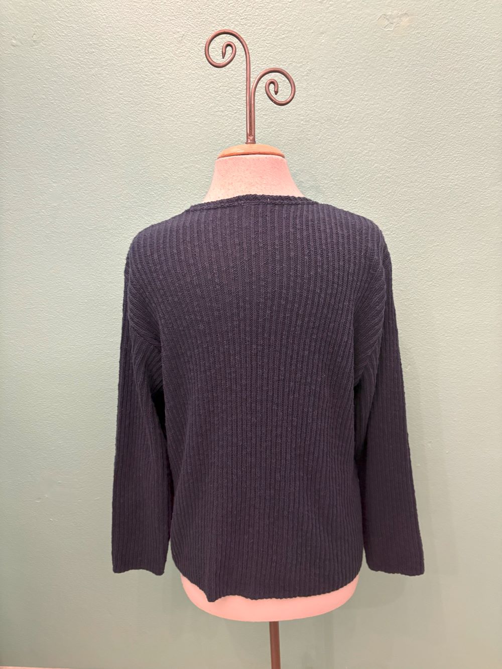 RIBBED 4 BUTTON CARDIGAN 100% COTTON-AVALIN