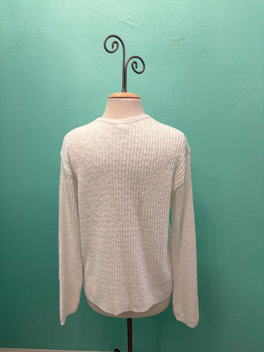RIBBED 4 BUTTON CARDIGAN 100% COTTON-AVALIN