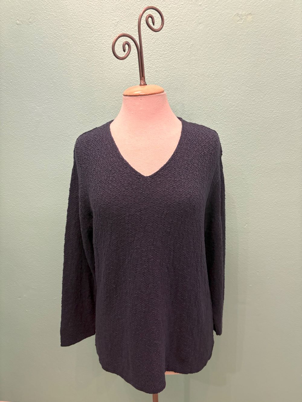 V-NECK SCRAMBLE KNIT 100% COTTON - AVALIN