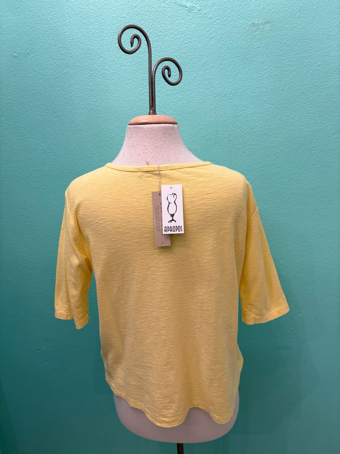 ELBOW SLEEVE BOXY TEE-SOLAR-CUT LOOSE