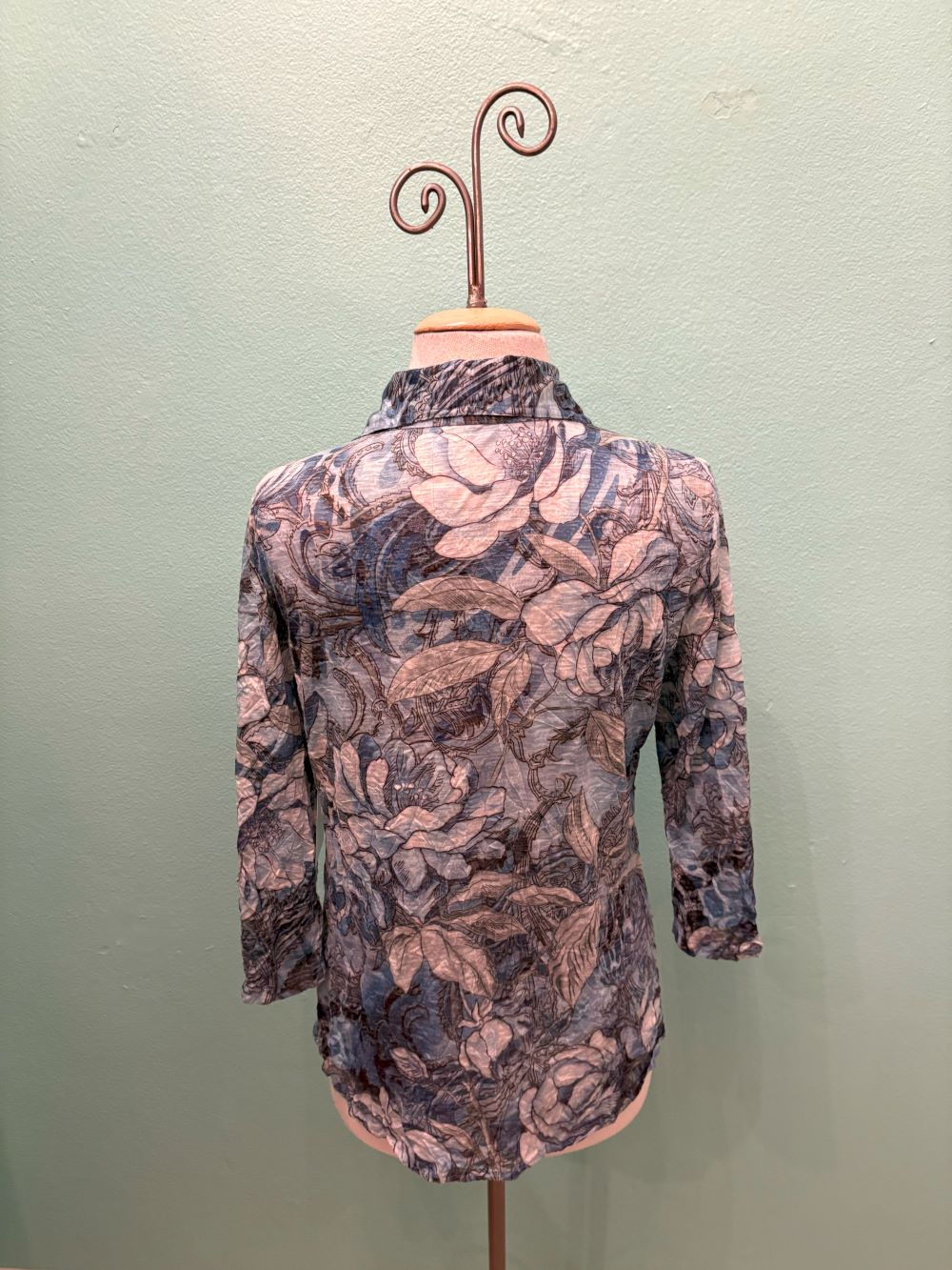 BRIAR 3/4 SLEEVE SNAP SHIRT-LEGER