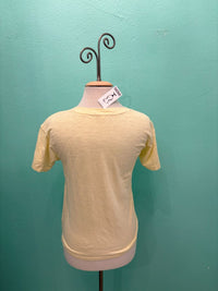 SHORT SLEEVE V-NECK BOXY TEE-SWEET CREAM-MODODOC