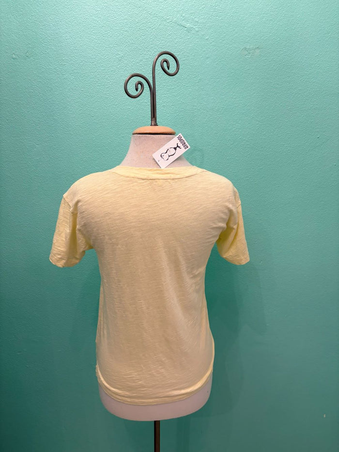SHORT SLEEVE V-NECK BOXY TEE-SWEET CREAM-MODODOC