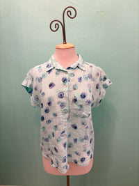 SHORT SLEEVE POCKET LINEN-FOUNTAIN-CUT LOOSE