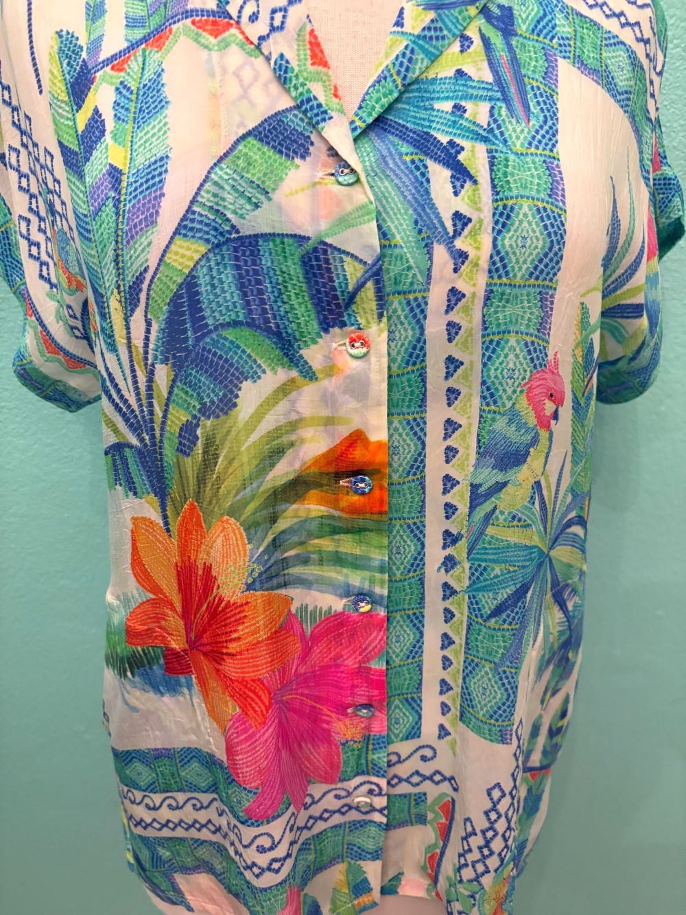 LAIYA BUTTON UP-MELISSA-JOHNNY WAS