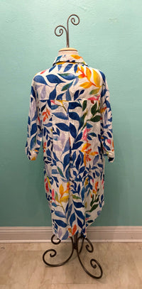 JIJI DRESS BLUE WHITE MULTI-DRESS ADDICT