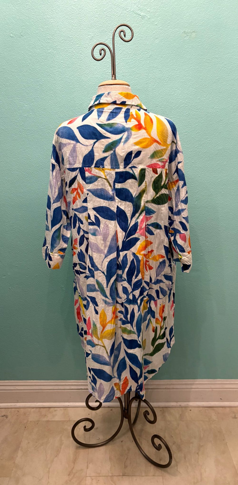 JIJI DRESS BLUE WHITE MULTI-DRESS ADDICT