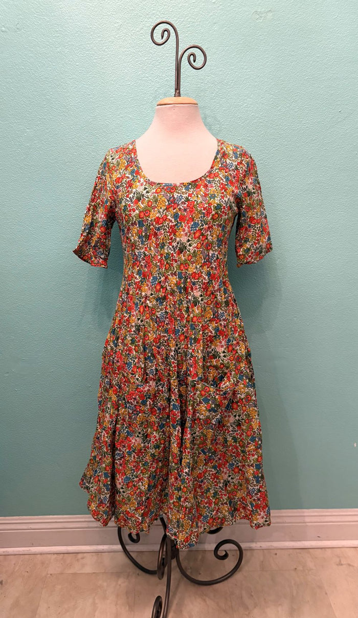 JESS DRESS DITSY BUNNY-DRESS ADDICT