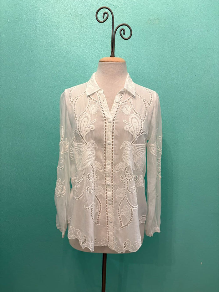 CHRYSSIE CAMP SHIRT-ROSEANN-JOHNNY WAS