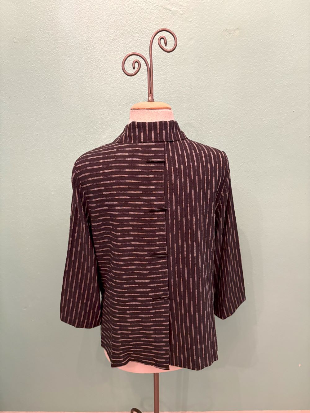 BLACK/SILVER CROP JACKET-MOONLIGHT