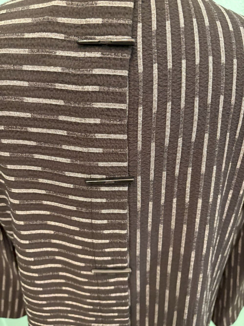 BLACK/SILVER CROP JACKET-MOONLIGHT