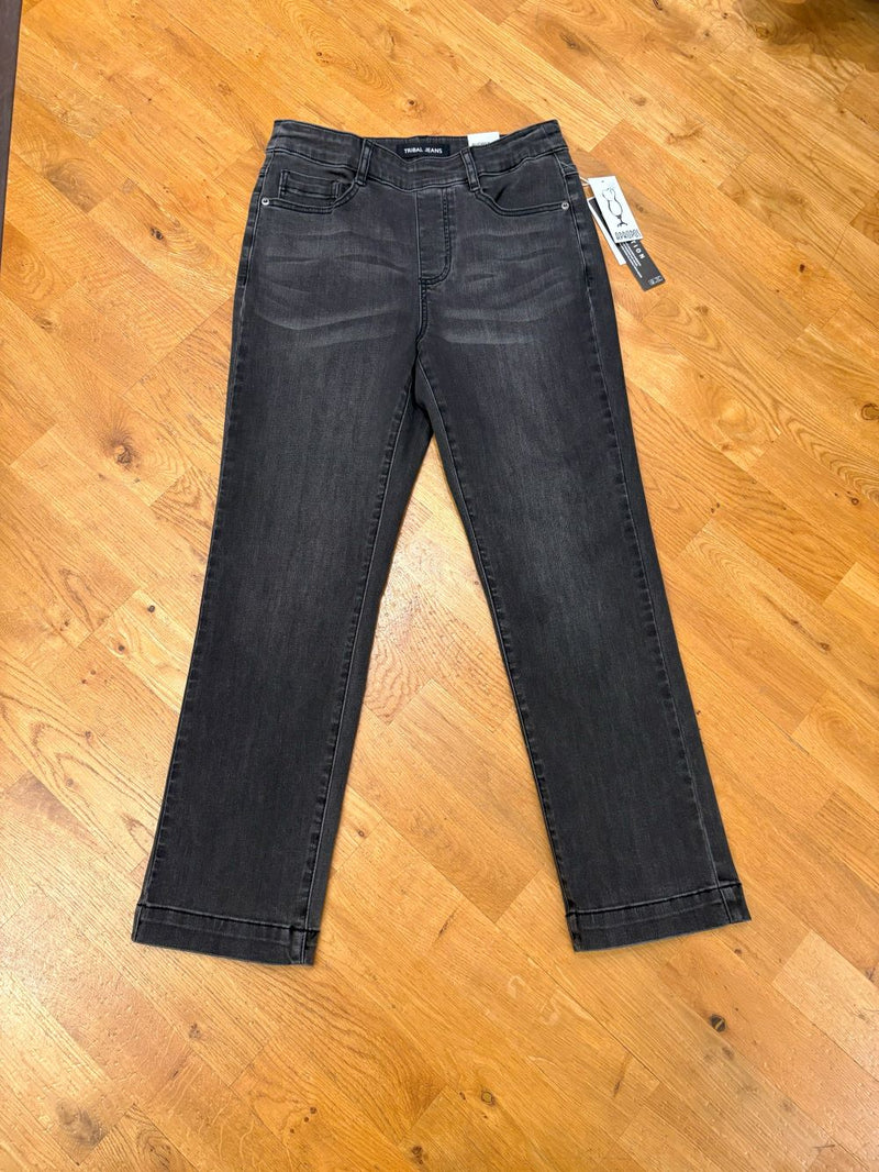 AUDREY PULL-ON CROP JEAN 26"-BLACKMIST-TRIBAL