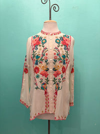 THE AUDREY MANDARIN COLLAR-MADELINE-JOHNNY WAS