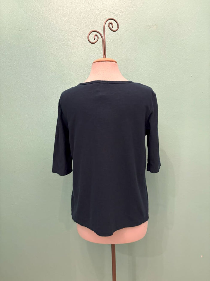 ELBOW SLEEVE BOXY TEE-ETAN-CUT LOOSE