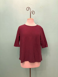 ELBOW SLEEVE BOXY TEE-CINNABARK-CUT LOOSE