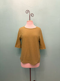 ELBOW SLEEVE BOXY TEE-FROG-CUT LOOSE