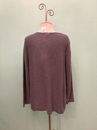 LONG SLEEVE V-NECK SWEATER 100% COTTON - AVALIN