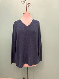 V-NECK SCRAMBLE KNIT 100% COTTON - AVALIN
