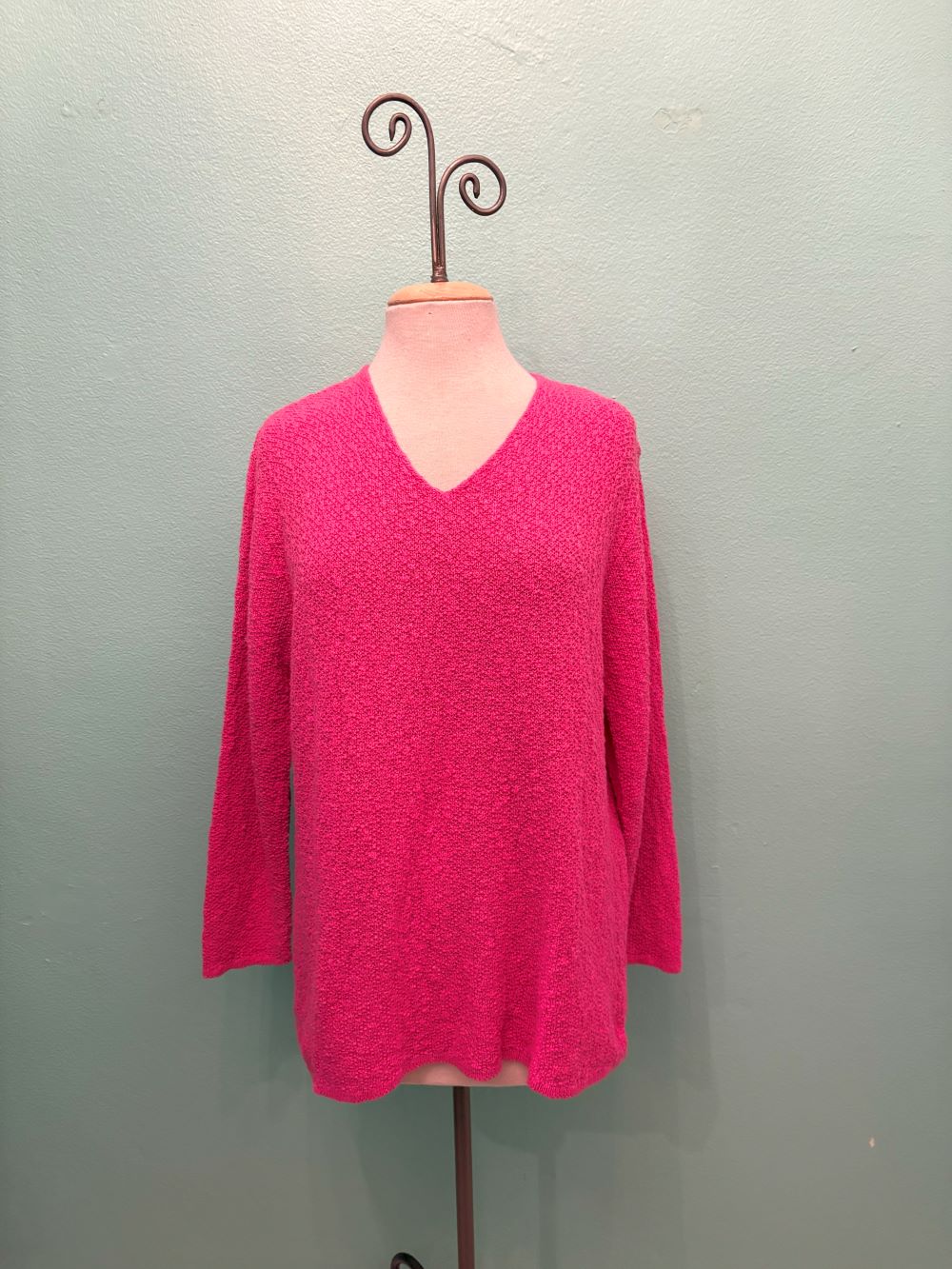 V-NECK SCRAMBLE KNIT 100% COTTON - AVALIN