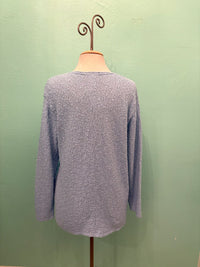 V-NECK SCRAMBLE KNIT 100% COTTON - AVALIN