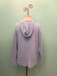 SLUB COTTON HOODIE WITH POCKET-AVALIN