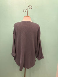 FAVORITE SWEATER V-NECK SLUB 100% COTTON - AVALIN