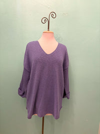 FAVORITE SWEATER V-NECK SLUB 100% COTTON - AVALIN