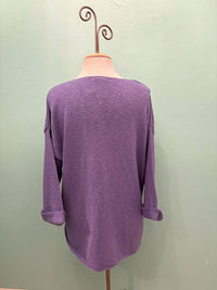 FAVORITE SWEATER V-NECK SLUB 100% COTTON - AVALIN