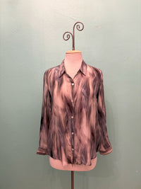 GREYED BUTTONDOWN BLOUSE-APNY